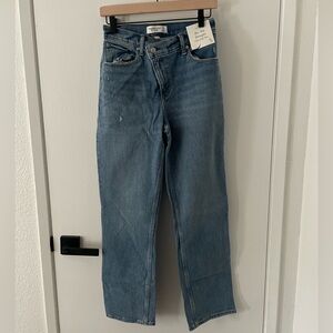 Abercrombie & Fitch Ankle Straight Ultra High Rise Jeans - Curve Love 27S NWT